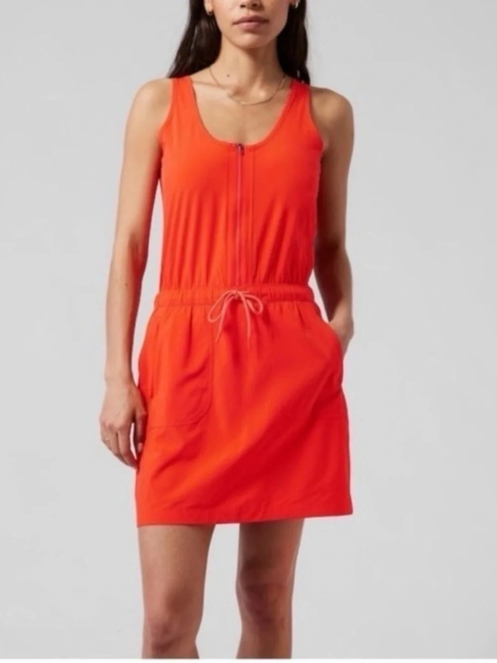 Athleta Match Point Active Tennis Dress w/ Built in Shorts Sz 6 - Picture 2 of 8